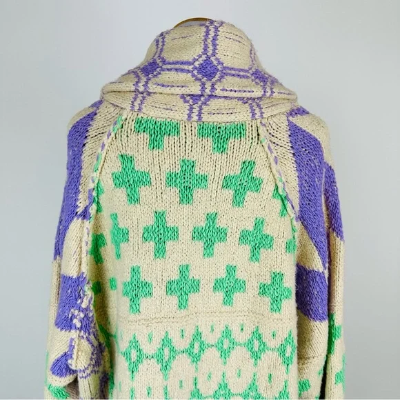 Free People Bright & Optimistic Oversized Cardigan Sweater Size Small - Picture 14 of 16